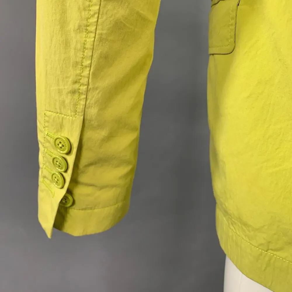 VIKTOR & ROLF Size 38 Yellow Cotton Blend Single Breasted Sport Coat